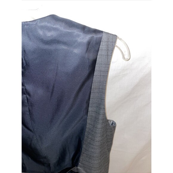 Perry Ellis Dress Vest Men’s Slim Fit Small Gray 5 Button Pockets Polyester NWT - Picture 10 of 12